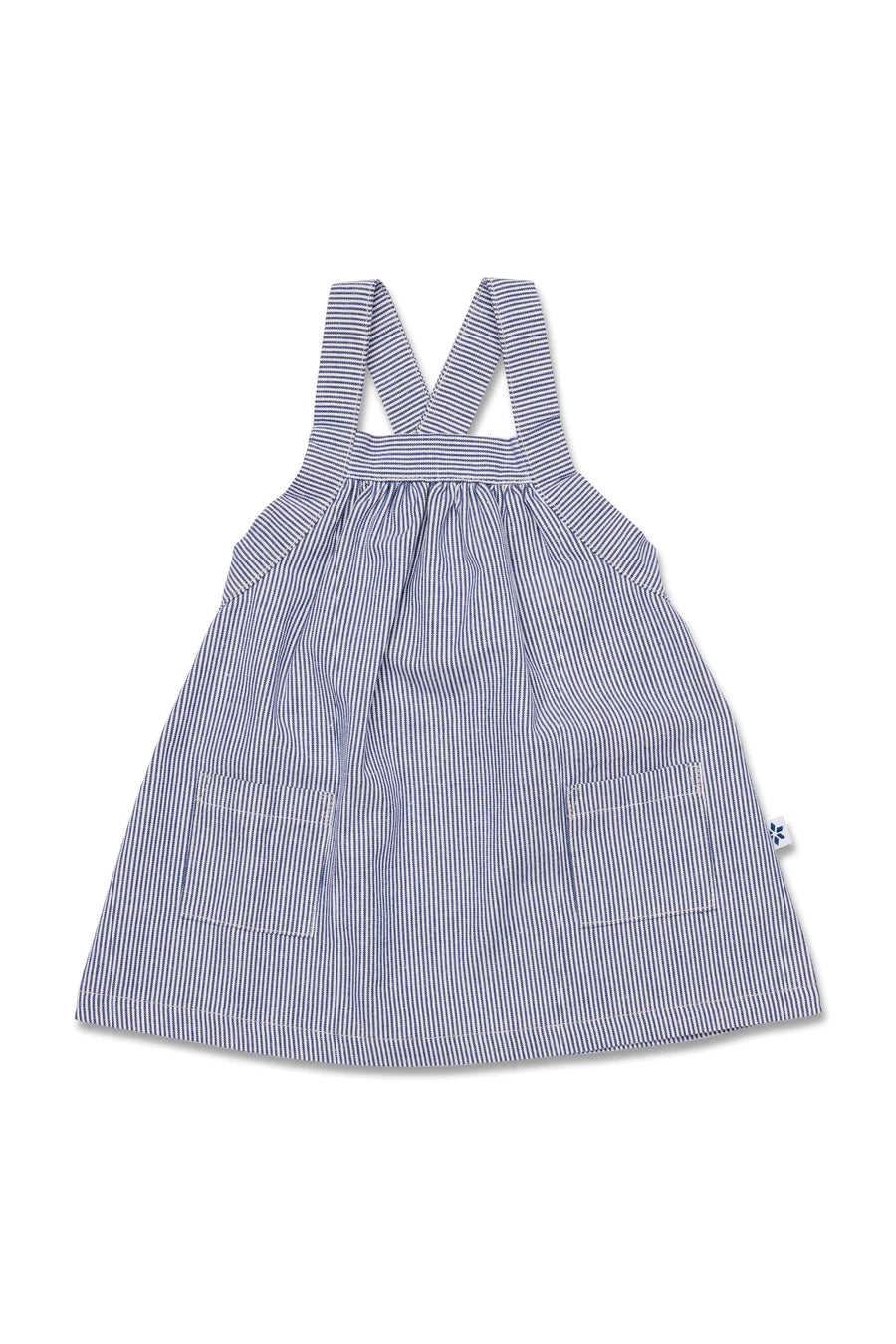 Marquise Mediterranean Dreaming Striped Pinafore - Navy Stripe