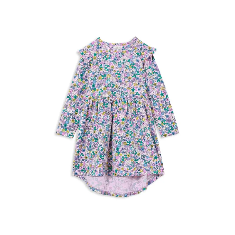 Milky Posy Hi-Lo Dress (Candy Pink)