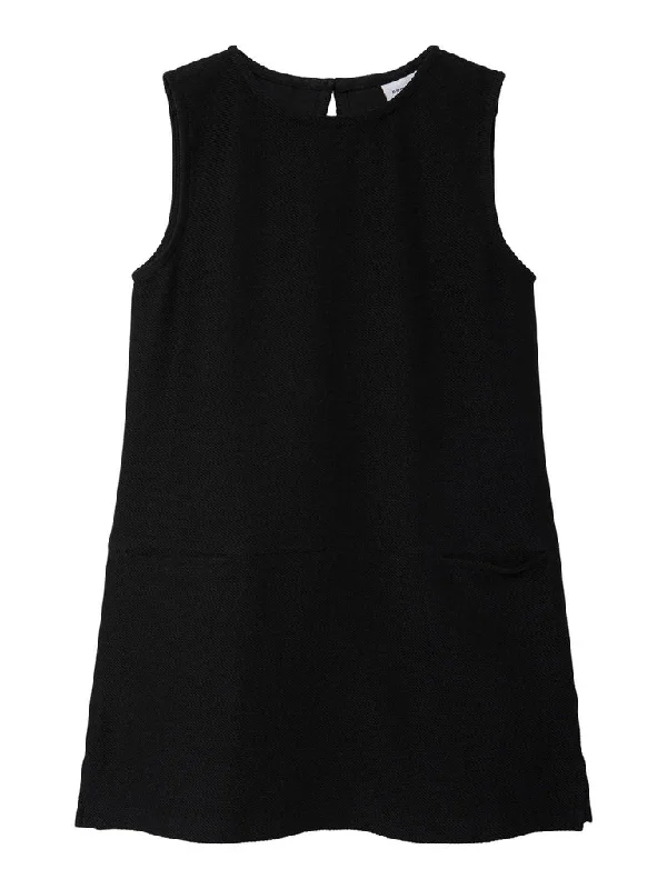 Name It Girls Black Pinafore Dress