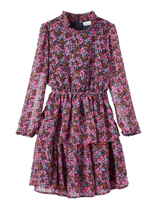 Name it Girls Floral Chiffon Dress