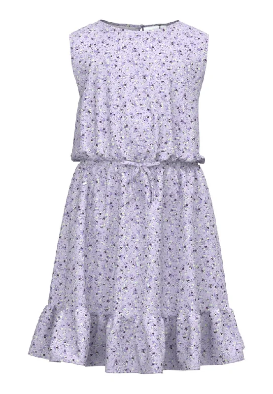 Name it Girls Floral Print Lilac Dress