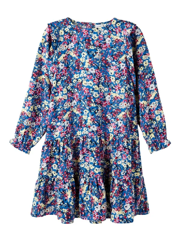 Name it Girls Pretty Long Sleeved Floral Dress