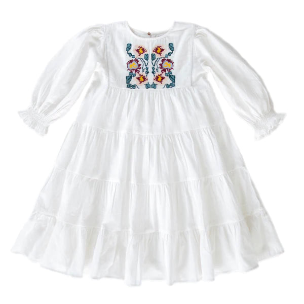 Peggy Hettie Dress - White