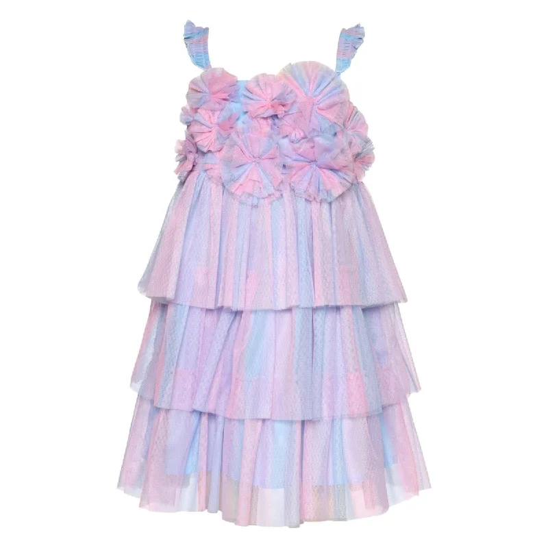 FLOWER MESH TUTU DRESS