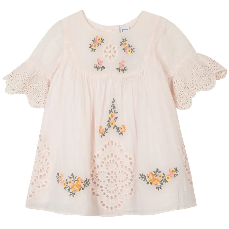 Lace Embroidered Baby Dress - FINAL SALE