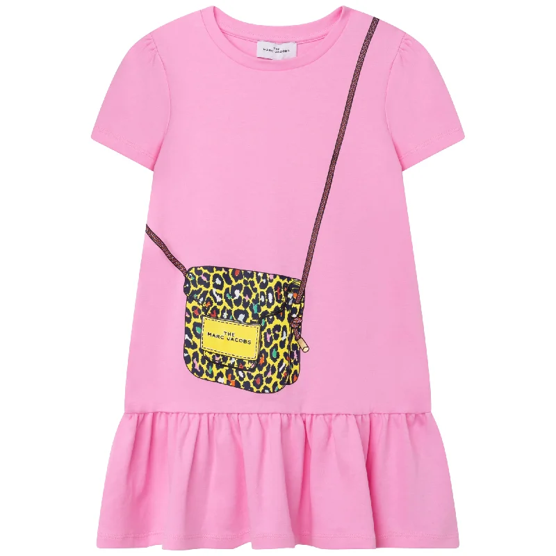 The Marc Jacobs Girls Short Sleeve Snapshot Dress