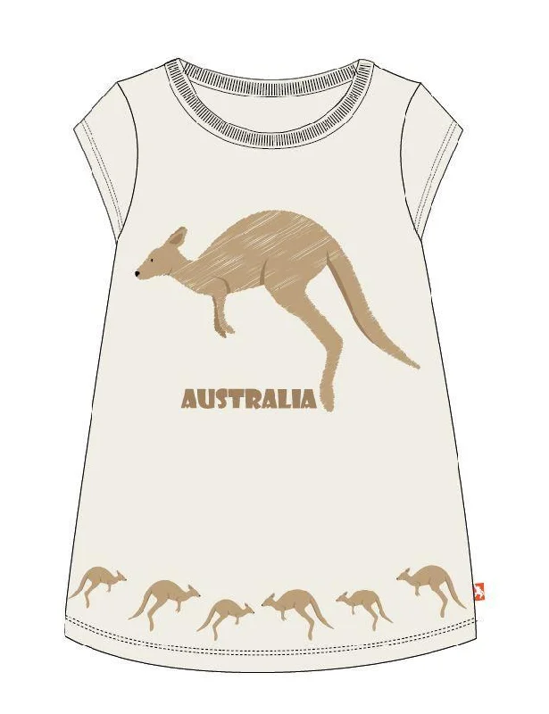 Wild Republic Girls Dress - Kangaroo With Australia